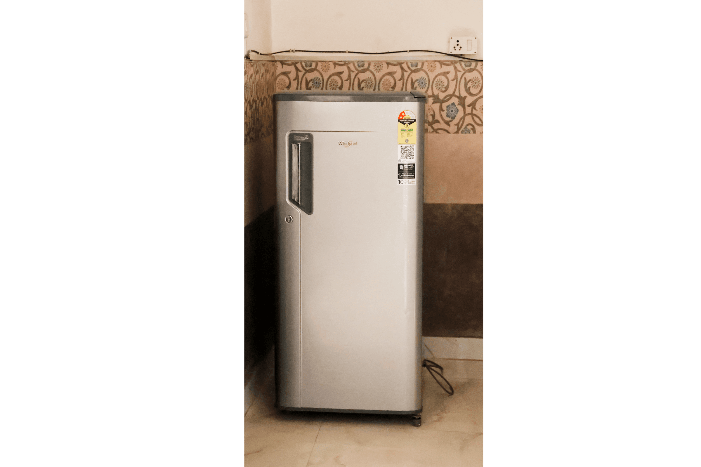 Shared refrigerator at Vedanta PG